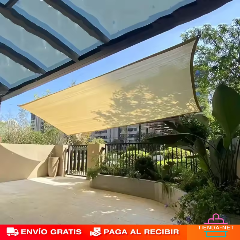 Lona Toldo Sombra Rectangular 6x4 metros