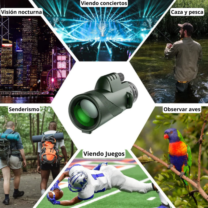 Telescopio Monocular VisionPro® HD + Envio Gratis