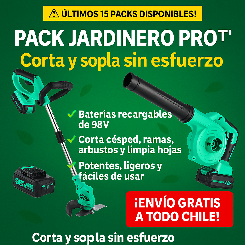 PAGE PACK JARDINERO PRO™ – Corta y Soplega Sin Esfuerzo + Envio De Regalo 🎁