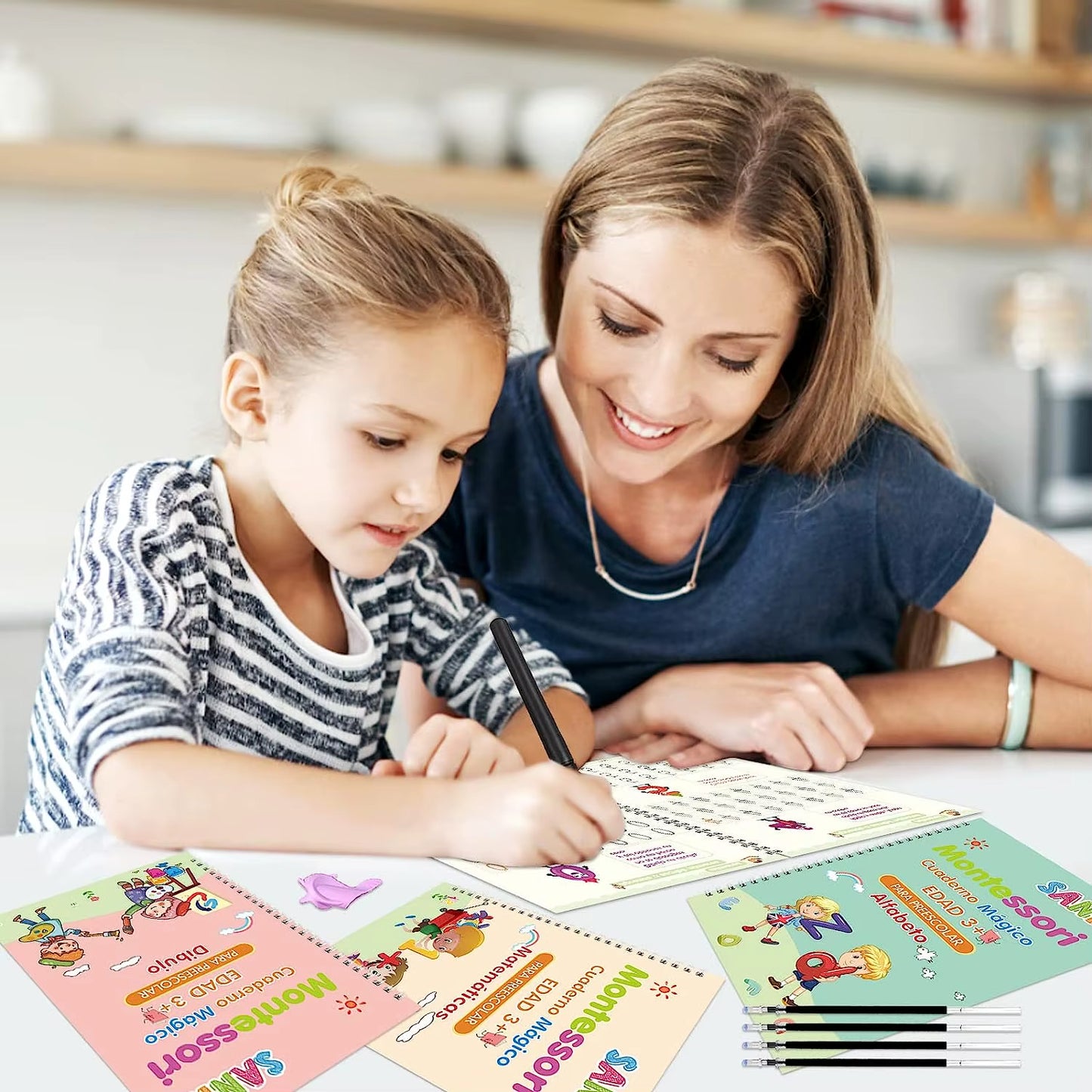 Set cuaderno magic caligrafia montessori® + ENVIO DE REGALO 🎁
