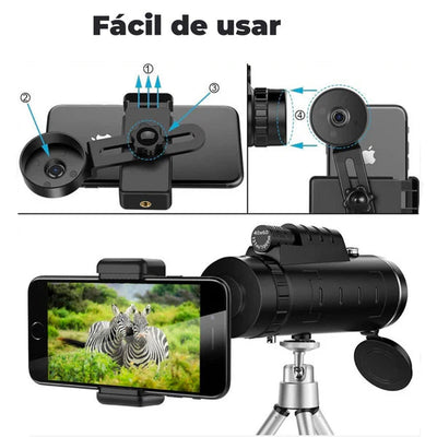 Telescopio Monocular VisionPro® HD + Envio Gratis