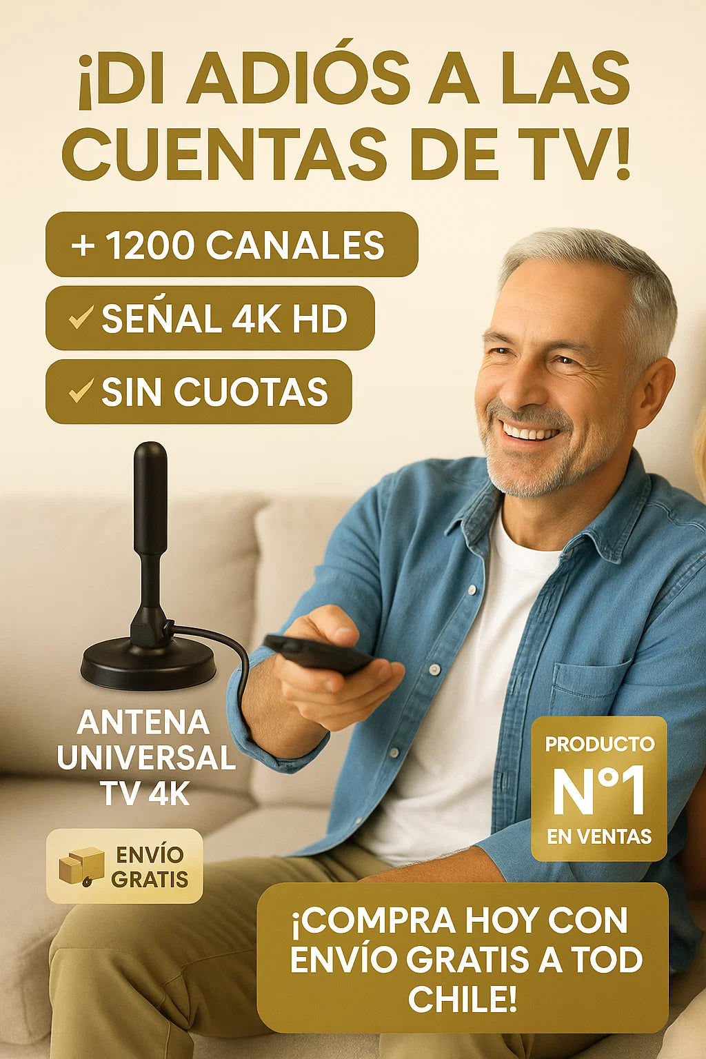 ANTENA HD TV 4K 2X1🎁 │ SignalBoost™