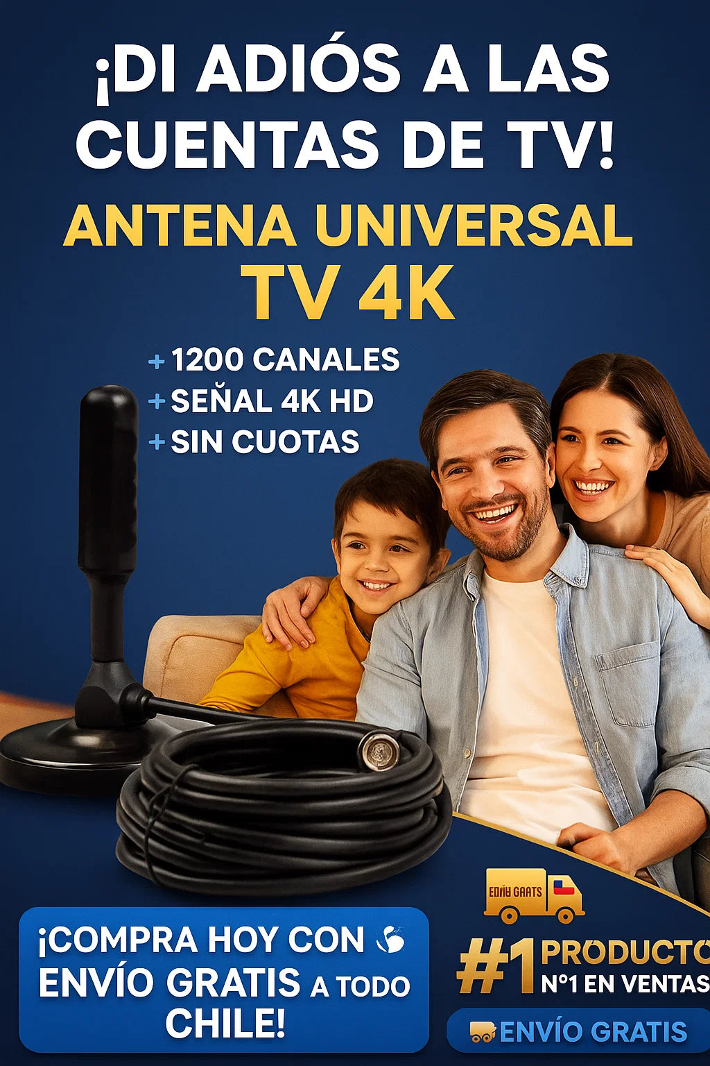 ANTENA HD TV 4K 2X1🎁 │ SignalBoost™