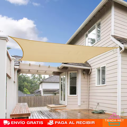 Lona Toldo Sombra Rectangular 6x4 metros