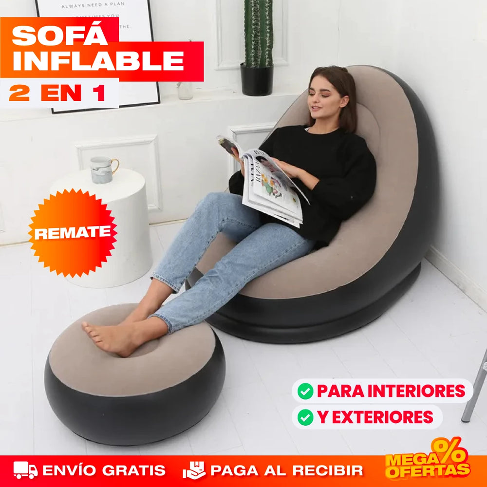 SOFÁ INFLABLE COMODO 2 EN 1