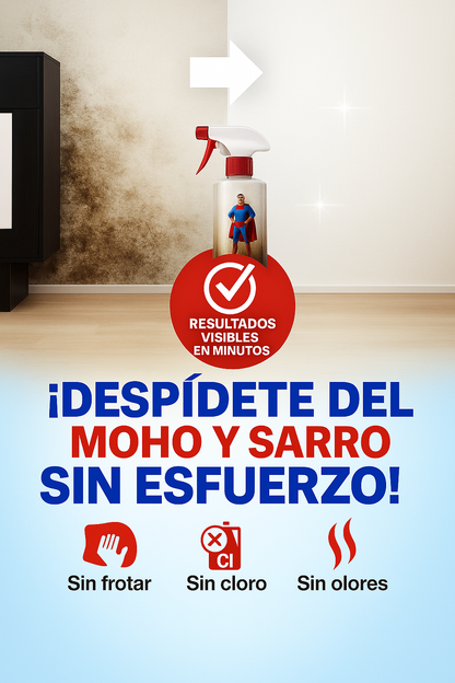 ELIMINA MOHO Y OLORES SIN ESFUERZO 1 + 1 GRATIS