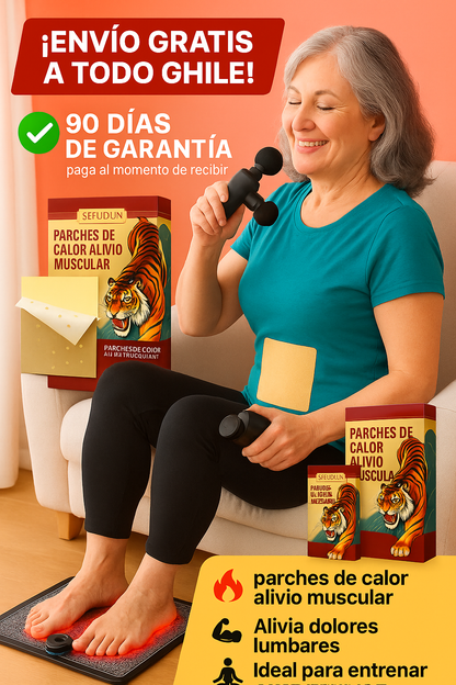 💆‍♂️Combo EMS Masajeador Para Pies+ Masajeador Muscular + Parche para el dolor de 🎁