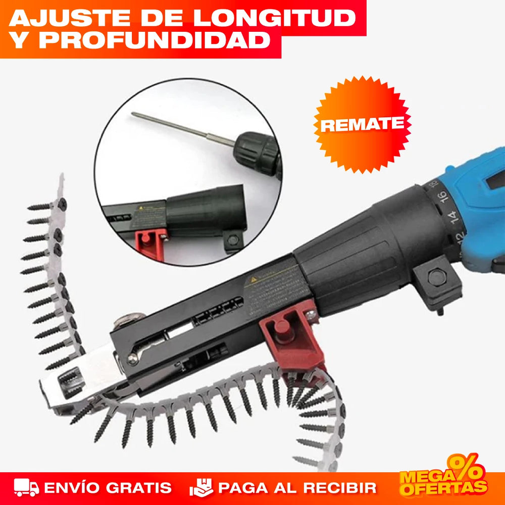 ADAPTADOR AUTOMÁTICA DE TORNILLOS PARA TALADRO