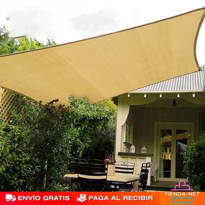 Lona Toldo Sombra Rectangular 6x4 metros