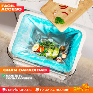 PROMO 2X1 BASURA PLEGABLE PARA COCINA