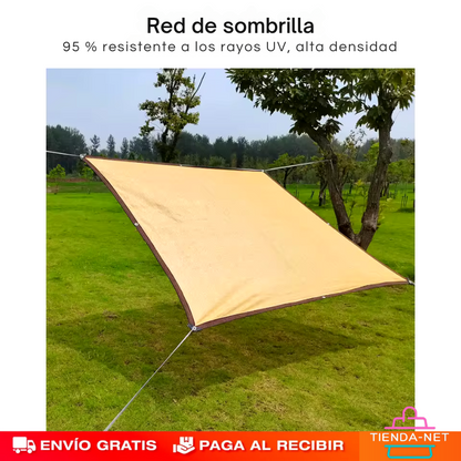 Lona Toldo Sombra Rectangular 6x4 metros