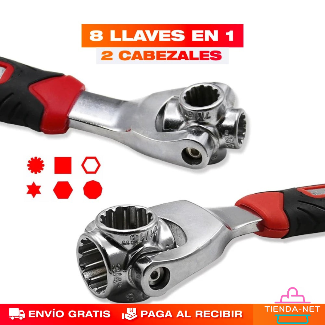 LLAVE INGLESA MULTIFUNCIONAL 8 EN 1